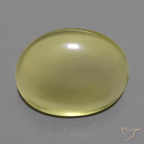12.65ct 자연스러운 미디엄 옐로우 석영, 타원형, 투명한
