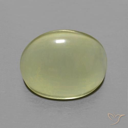 4.67ct 자연스러운 녹색 노란색 석영, 타원형, 투명한