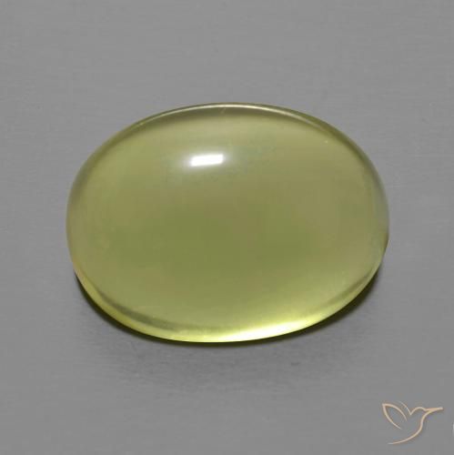 11.59ct 자연스러운 미디엄 옐로우 석영, 타원형, 투명한