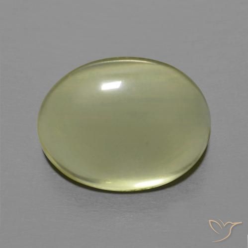 7.60ct 자연스러운 미디엄 옐로우 석영, 타원형, 투명한