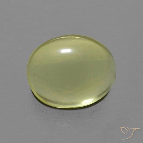3.59ct 자연스러운 옥수수 노란색 석영, 타원형, 투명한