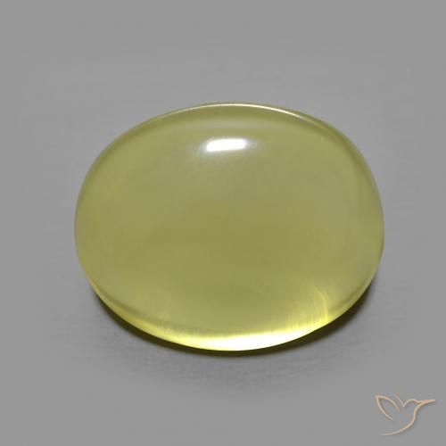9.79ct 자연스러운 미디엄 옐로우 석영, 타원형, 투명한