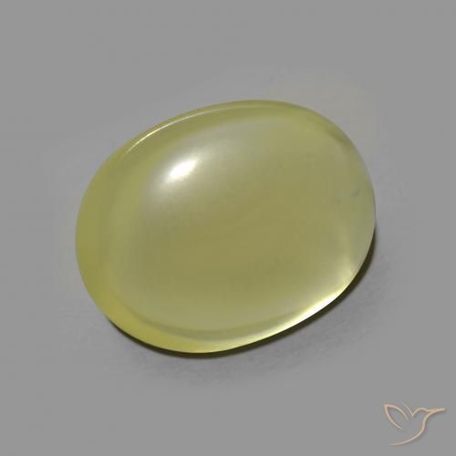 8.08ct 자연스러운 녹황색 석영, 타원형, 투명한