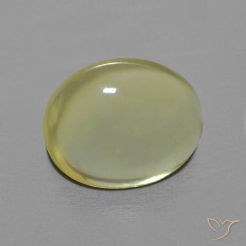 3.40ct 자연스러운 연노랑 석영, 타원형, 투명한