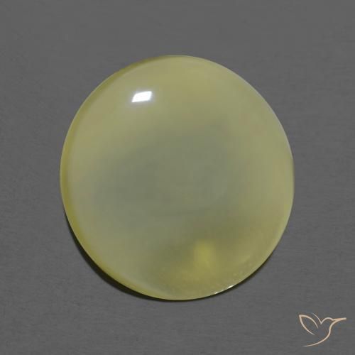 5.73ct 자연스러운 연노랑 석영, 둥근, 투명한