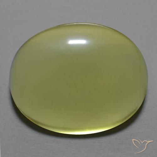 30.57ct 자연스러운 녹황색 석영, 타원형, 투명한