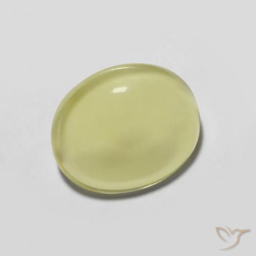 3.28ct 자연스러운 연노랑 석영, 타원형, 투명한