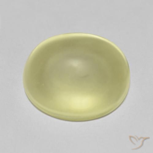 8.68ct 자연스러운 연노랑 석영, 타원형, 투명한