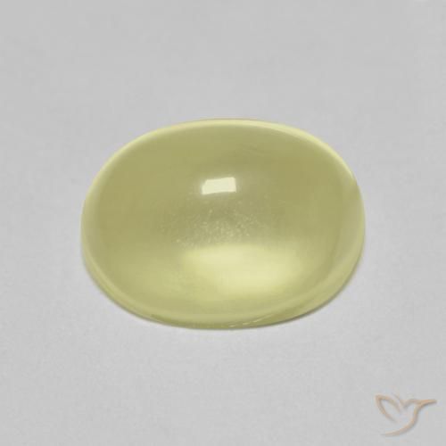 2.81ct 자연스러운 연노랑 석영, 타원형, 투명한