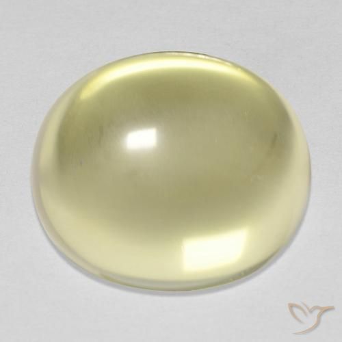 14.25ct 자연스러운 연노랑 석영, 타원형, 투명한
