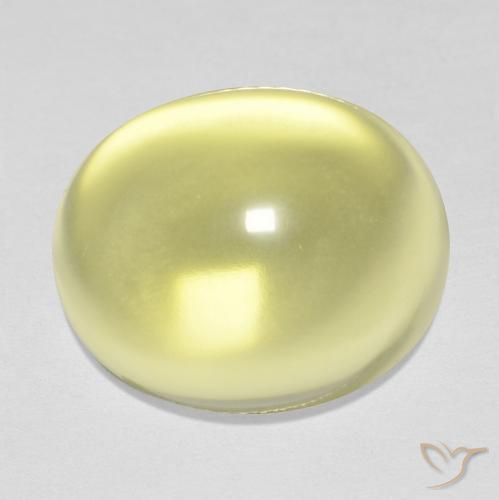 15.77ct 자연스러운 연노랑 석영, 타원형, 투명한