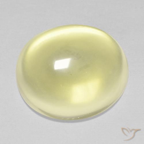 14.36ct 자연스러운 연노랑 석영, 타원형, 투명한