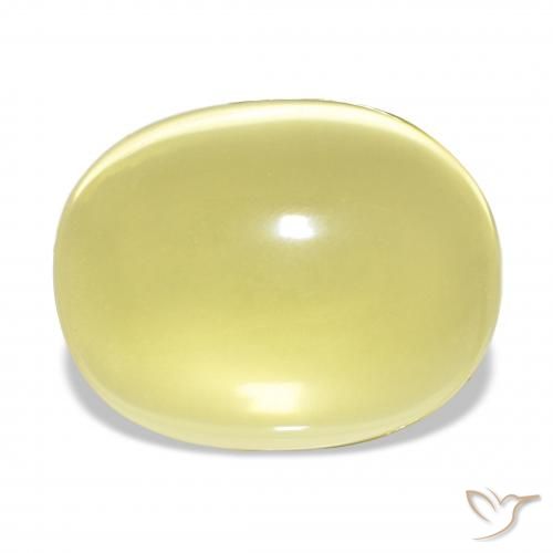 29.37ct 연노랑 석영, 타원형, 투명한