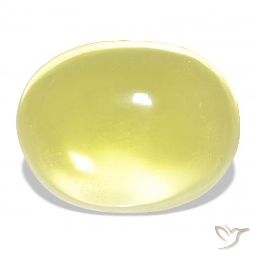 54.69ct 연노랑 석영, 타원형, 투명한