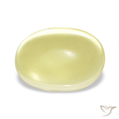 3.29ct 연노랑 석영, 타원형, 투명한