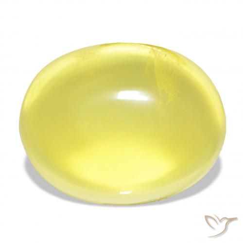 46.40ct 파인애플 옐로우 석영, 타원형, 투명한