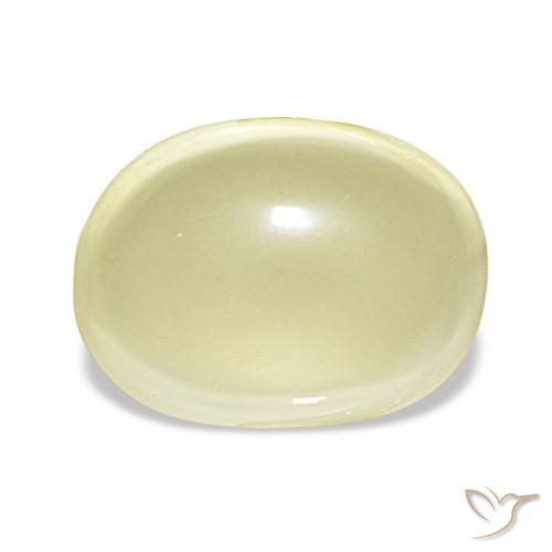 10.06ct 연노랑 석영, 타원형, 투명한
