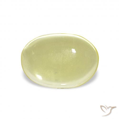 2.86ct 연노랑 석영, 타원형, 투명한