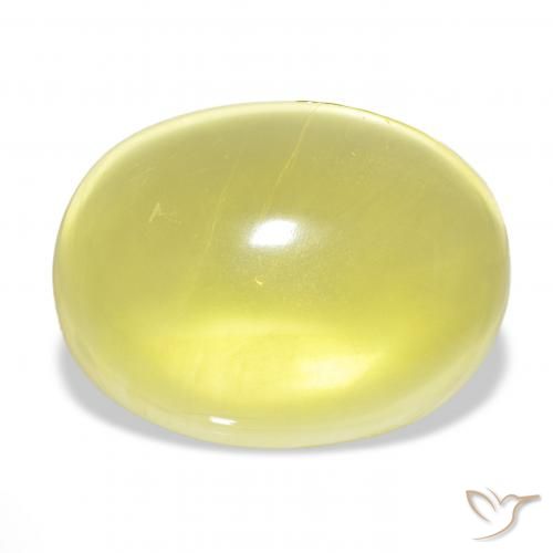 69.55ct 연노랑 석영, 타원형, 투명한