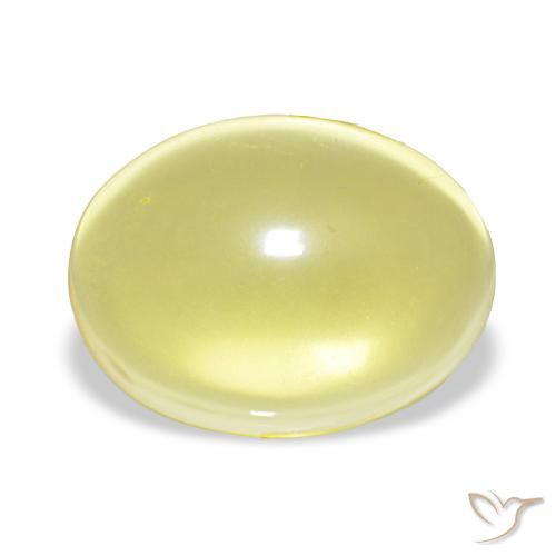 20.83ct 연노랑 석영, 타원형, 투명한