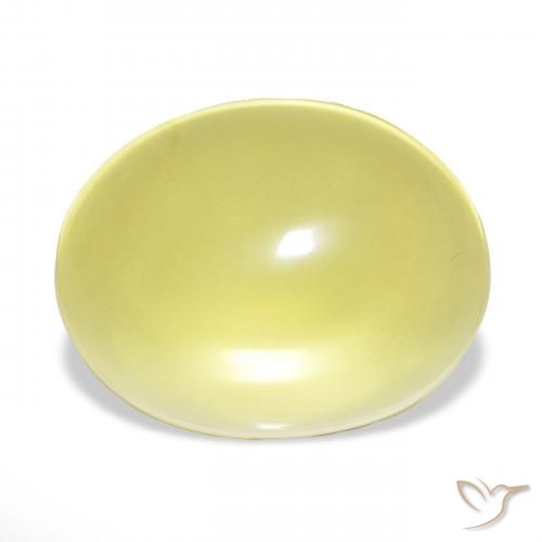 71.49ct 연노랑 석영, 타원형, 투명한