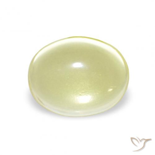 3.54ct 연노랑 석영, 타원형, 투명한