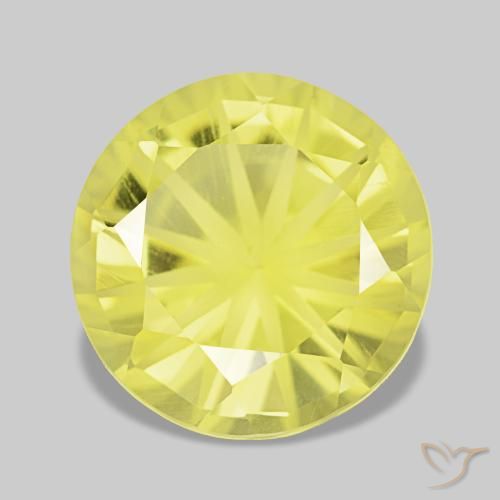 3.52ct 옐로우 쿼츠, 라운드, VVS