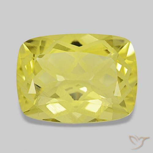 5.60ct 옐로우 쿼츠, 쿠션, VVS