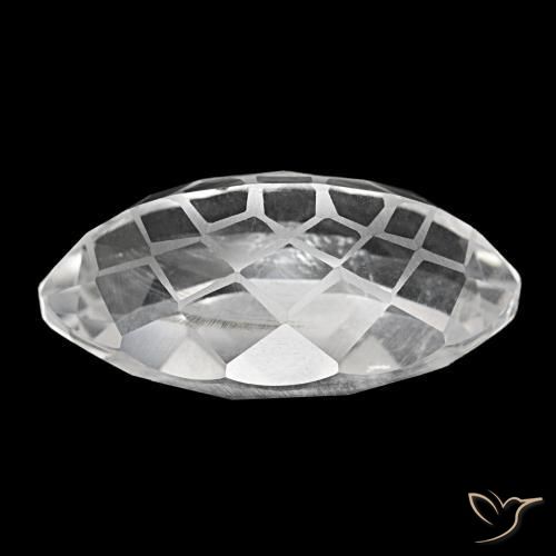 32.05캐럿 천연 클리어 화이트 쿼츠, 마퀴즈, 28.5×16.5 mm, VS