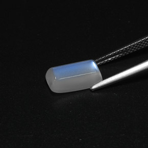 2.62캐럿 천연 하얀색 레인보우 문스톤, 투명한, 투명/반투명