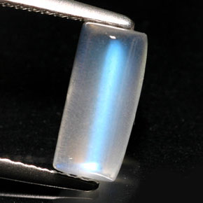 1.88캐럿 천연 하얀색 레인보우 문스톤, 투명한, 투명/반투명