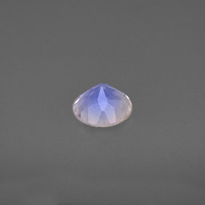 0.74캐럿 천연 블루 화이트 레인보우 문스톤, 투명한, 5.99 mm, 투명/반투명