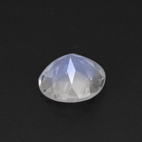 0.70캐럿 천연 블루 화이트 레인보우 문스톤, 투명한, 6.10 mm, 투명/반투명