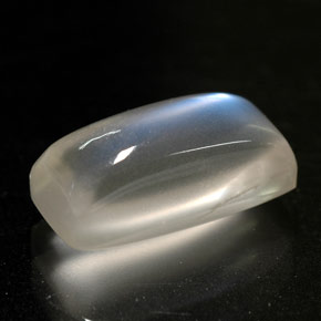 2.51캐럿 천연 블루 화이트 레인보우 문스톤, 투명한, 10.8×5.2 mm, 투명/반투명