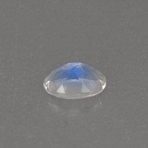 0.75캐럿 천연 블루 화이트 레인보우 문스톤, 타원형 컷, 7×5.1 mm, VS