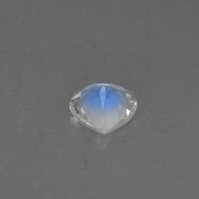 0.52캐럿 천연 블루 화이트 레인보우 문스톤, 배 모양, 5.7×5.7 mm, VS