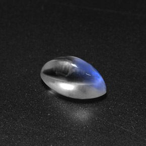 2.65캐럿 천연 블루 화이트 레인보우 문스톤, 마퀴즈, 11.1×6 mm, 투명한