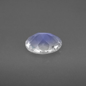 1.55캐럿 천연 화이트 블루 레인보우 문스톤, 타원형 컷, 8.9×7 mm, VS