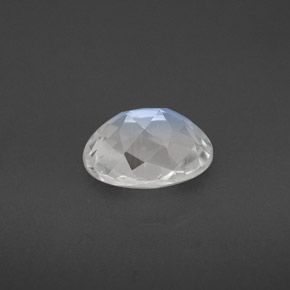 1.42캐럿 천연 블루 화이트 레인보우 문스톤, 타원형 컷, 8.2×6.2 mm, VS
