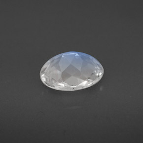 1.31캐럿 천연 블루 화이트 레인보우 문스톤, 타원형 컷, 8.2×6.2 mm, VS