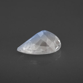 1.40캐럿 천연 블루 화이트 레인보우 문스톤, 배 모양, 9.9×6.9 mm, VS