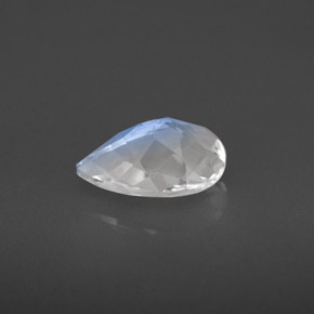 1.17캐럿 천연 블루 화이트 레인보우 문스톤, 배 모양, 9×6 mm, VS