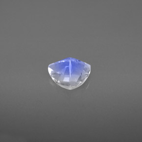 0.83캐럿 천연 블루 화이트 레인보우 문스톤, 트릴리언, 6.9×6.8 mm, VS