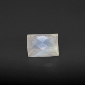 1.20캐럿 천연 멀티컬러 레인보우 문스톤, 바게트, 6.8×5 mm, VS-SI