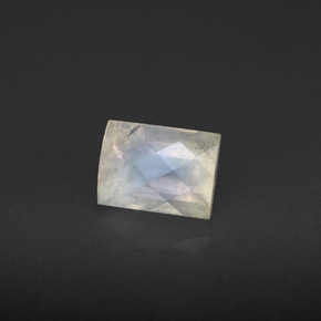 1.20캐럿 천연 멀티컬러 레인보우 문스톤, 바게트, 6.8×5 mm, VS-SI