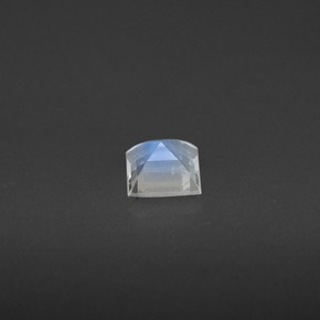 0.31캐럿 천연 블루 화이트 레인보우 문스톤, 스퀘어, 4×4 mm, VS