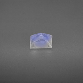 0.83캐럿 천연 블루 화이트 레인보우 문스톤, 바게트, 6×5.1 mm, VS-SI