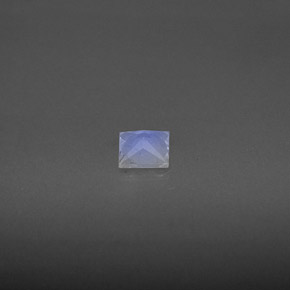 0.30캐럿 천연 블루 화이트 레인보우 문스톤, 스퀘어, 4.1×4.1 mm, VS