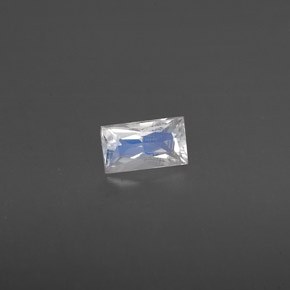 0.23캐럿 천연 블루 화이트 레인보우 문스톤, 바게트, 4.9×2.8 mm, VS