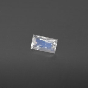 0.23캐럿 천연 블루 화이트 레인보우 문스톤, 바게트, 4.9×2.8 mm, VS